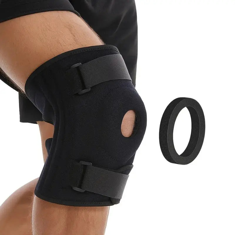 Joelheira de compressão com apoio lateral para estabilidade e proteção da articulação