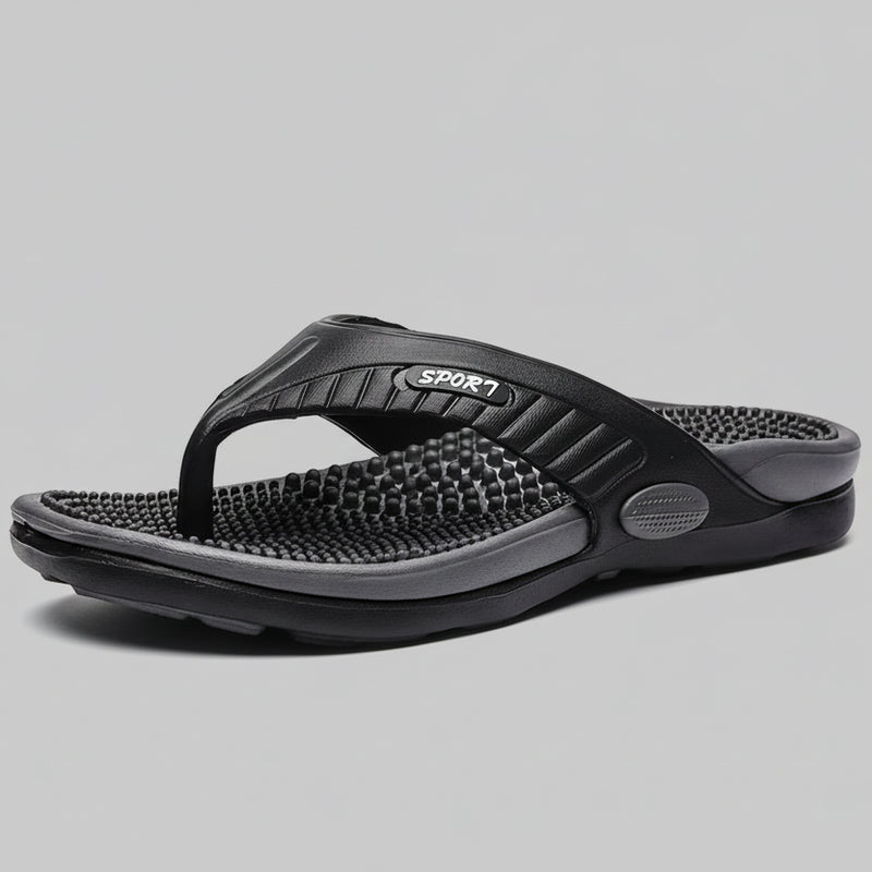 Chinelo massageador para momentos de relaxamento em casa