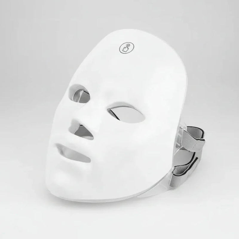 Máscara LED facial para tratamento estético e conforto da pele